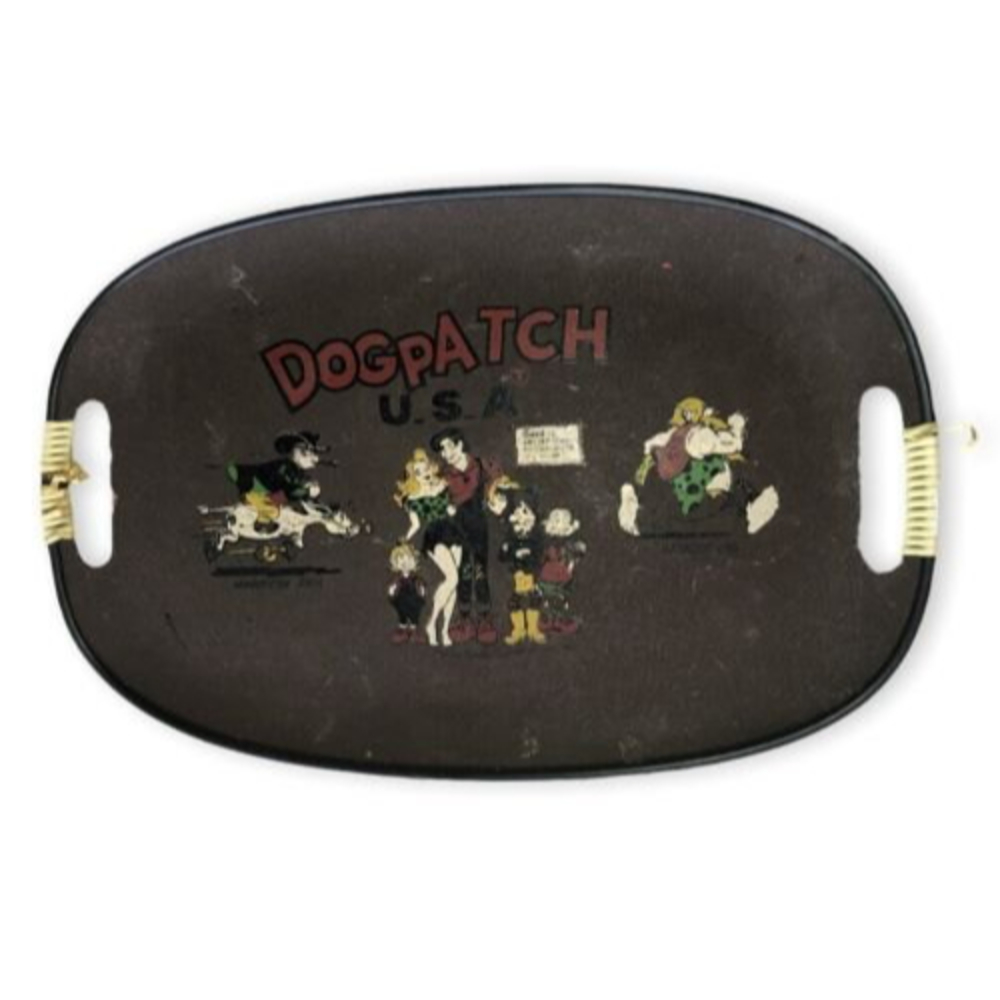 1968 Andy Capp Lil Abner Dogpatch USA plastic serving tray - Dogpatch USA Amuse